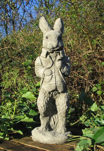 Peter Rabbit Stone Garden Ornament Décor Outdoors Umoonions Com Peter Rabbit Stone Garden Ornament, Peter Rabbit Garden Statue Uk